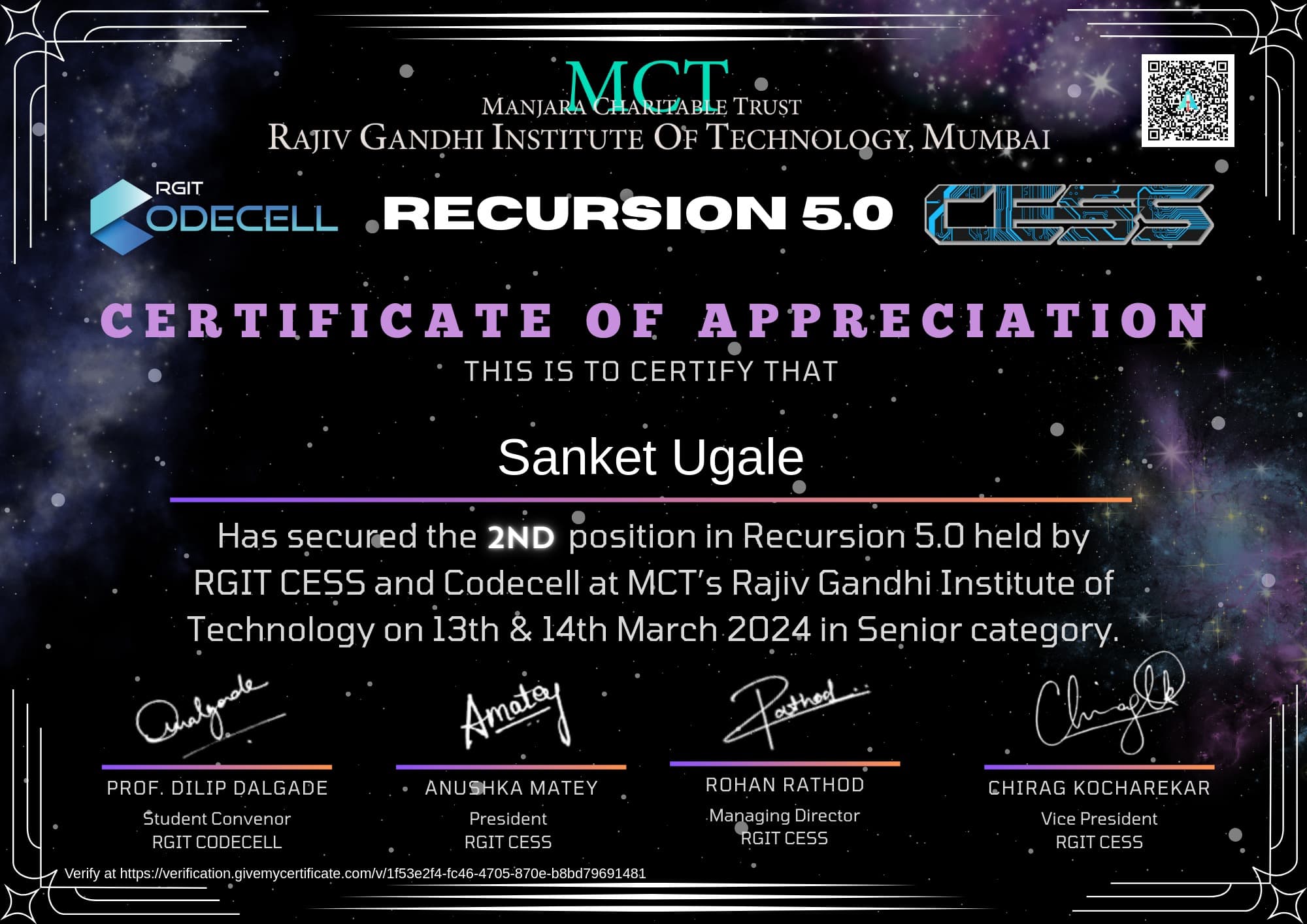 Recursion 5.0 Winner